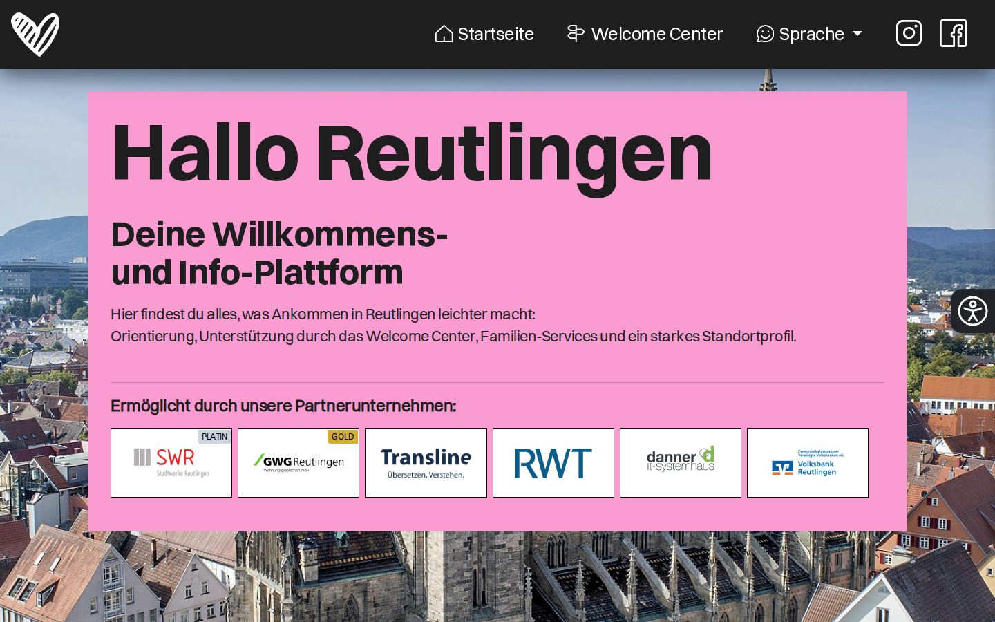 Startseite von Hallo Reutlingen